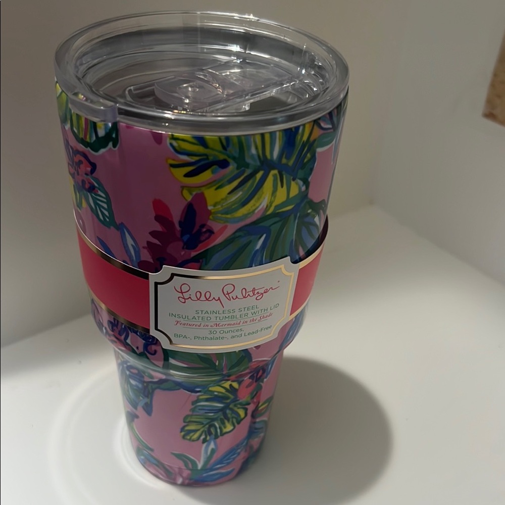Lilly Pulitzer Tropical Floral Tumbler